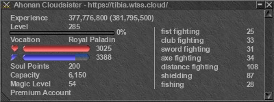 Signature for player Ahonan Cloudsister