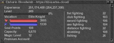 Signature for player Elsharin Bloodwish